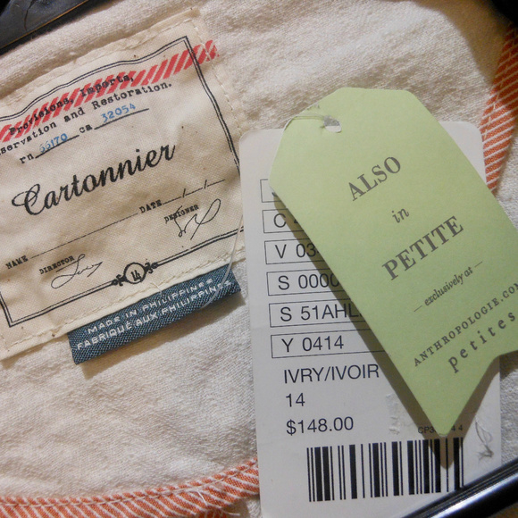 ANTHROPOLOGIE NWT Openwork Linen Blazer with Waist Sash 14 - Picture 7 of 9